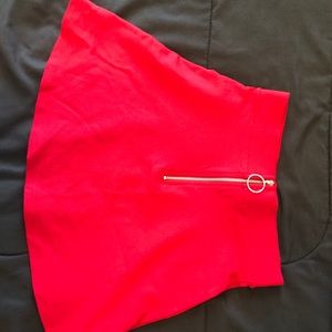 Red skirt